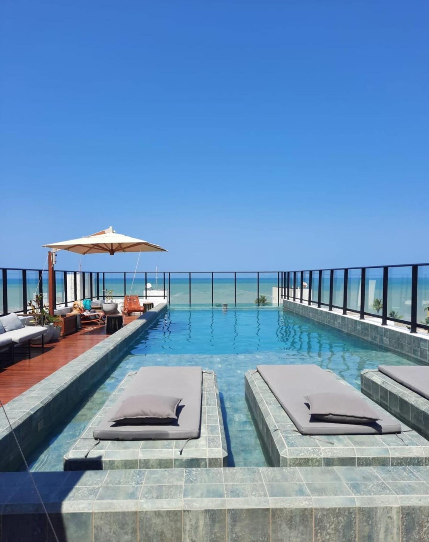 A 60m-piscina-coworking-moderno Wifi Apartamento João Pessoa